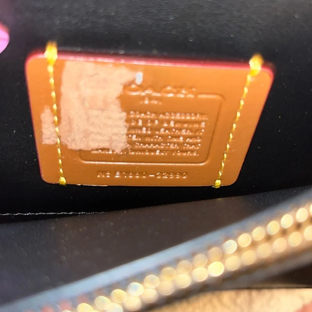 Coach Callie Foldover‎ Chain Clutch Leopard Print